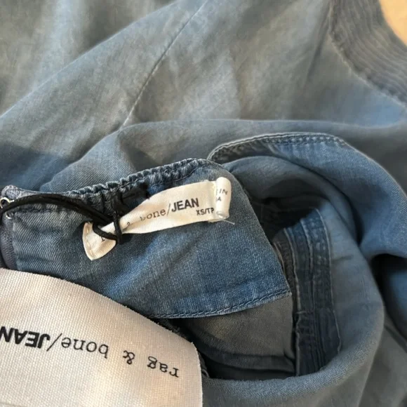 rag & bone Indigo Mojave Romper NWT - Picture 4 of 8